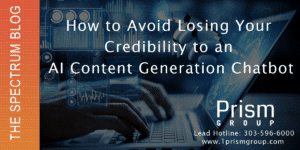 How to avoid losing your credibility to an AI content generation chatbot